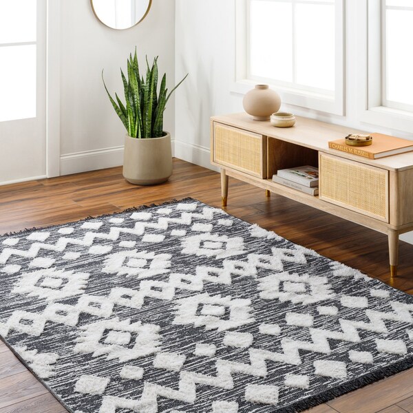 Morocotton MCT-2307 Area Rug , With Fringe